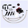 Universal Adjustable Fuel Pressure Regulator Kit Oil 0-160psi Gauge Universal 6AN