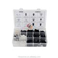 240pcs Colored screw rivets spring retainer strap clip fastener He03