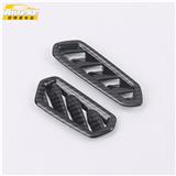 Anteke Car Accessories ABS Carbon Fiber Small Vent Cover for Volkswagen T-CROSS 2019