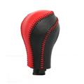 DIY Hand Sewing leather gear knob cover gear shift head sticker for infiniti qx50 QX70 QX80 Interior Accessories