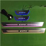Guangzhou Car Body Kit PC Inner Moving led Door Sill Scuff Plate For city 2009-2016