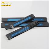 Anteke Car Accessories Black Stainless Steel Interior Threshold Scuff Plate Trims With Blue Logo For Arteon Passat CC 2018
