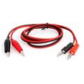 Imported 15A 4mm Banana Plug to Alligator Clip Probe Clamp Test Probe Cable Lead