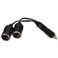 MX DC 12 Volt 2-Way Splitter Car Cigar Lighter Adapter Plug Socket