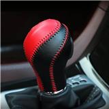 DIY Hand Sewing leather gear knob cover gear shift head sticker for infiniti EX FX  Interior Accessories