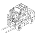 Promotion Forklift parts Water Pump 490B-42000