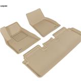3D MAXpider complete set custom fit all high quality  car floor mats kagu carpet for Tesla Model 3