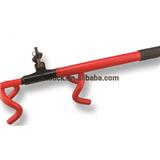 Four-hook steering wheel lock