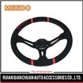 UNIVERSAL RACING DRIFTING DRIFT 350MM BLACK/RED STITCH JDM STEERING WHEEL