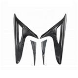 4Pcs/Set Real Carbon Fiber Car Rear Tail Trunk Light Decoration Cover Lamp Frame Sticker For Lexus NX200 300 300H 2017 2018