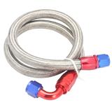 Stainless Steel Braided Hose Fuel Oil Line / 8 AN Oil Cooler Pipe Fitting