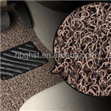 5D Microfiber leather and pvc coil two layers car floor mats