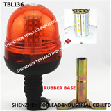 PC lens Rubber Base Din mount SMD 5050 5730 LED Rotating Beacon warning light with CE Approval