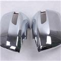 Side Rearview Mirror ABS Chrome Side Door Mirror Cover Trim 2pcs For T-oy-ota Land Cruiser LC200 2016