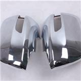 Side Rearview Mirror ABS Chrome Side Door Mirror Cover Trim 2pcs For T-oy-ota Land Cruiser LC200 2016