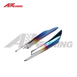 2018 New Car Accessories Carbon Fiber Universal Front Bumper Fins Carnards