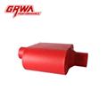 Aluminized red painted exhaust car pipe system muffler