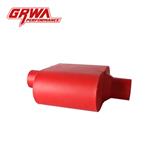 Aluminized red painted exhaust car pipe system muffler