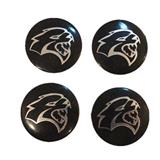 56mm 2.2'' Black Hellcat logo Aluminum Car Wheel Center Hub Caps Sticker fit for DODGE SRT CHALLENGER RAM