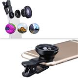 OEM Support 3-in-1 Wide Angle Macro Fisheye Lens Camera Kits Mobile Phone Fish Eye Lenses with Clip 0.67x for  All Cell Phones