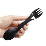 5 in 1 Multi-functional Outdoor Tools Stainless Steel Camping Survival EDC Kit Practical Fork Knife Spoon Bottle/Can Opener