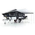 Hard Floor 4x4 Off Road Trailers for Sale with Side Opening Kitchen