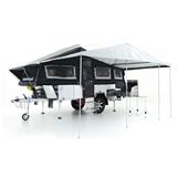 Hard Floor 4x4 Off Road Trailers for Sale with Side Opening Kitchen