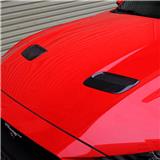 Carbon Fiber 1 Pair Auto Engine Cover Air Outlet Trim Sticker Decoration Fit For Ford Mustang 2018