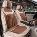 Universal fit car seat cover with air bag opening