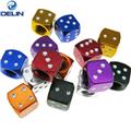 Aluminum Alloy Car-styling AUTO Dice Dust Valve Caps Car Motorcycles Electric Cars bicycle Tire Valve Dust Cap