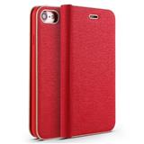 Ultra thin shockproof scratch-proof Metal edge leather phone case for iPhone 5/6/6P/7P/8/8P/X