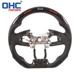 Led Carbon Fiber Smart  Steering Wheel Compatible With Honda 10th Civic OHC MOTORS