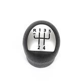 FENGCHEN Gear shift knob Silver for 2006 2007 2008 Renault Clio Kangoo