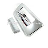 For 2007-2013 Chevy Silverado ABS Chrome Tailgate Handle Cover No Key Hole 2PC