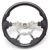 Car Styling Carbon Fiber Leather Steering Wheel Sport Pattern Racing Style For TOYOTA Corolla PRADO LANDCRUISER PRIUS HighLander