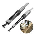 4PCS HSS Twist Drill Bits Woodworking Drill Tools Kit Set Square Auger Mortising Chisel Drill Set Square Hole Extended Saw