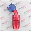 AN10 10AN 45D swivel hose end super finish
