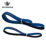 HNBR Racing Timing Belt + Balance FOR EV01-3 4G63 BLUE PQY-TB1007+1007-1B