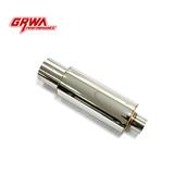 Mirror polished titanium car exhaust pipe valve car muffler
