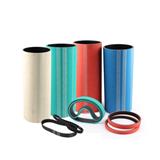 210L red rubber coated timing belts for packing machine