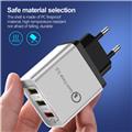 KASA Quick Charging QC 3.0 Smart Fast 3 USB Travel Wall Charger For All Mobile phone Quick Charge Charging Adapter Mobile Phone