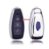 Chrome Silver TPU Car Key Cover Case Half Protection FOB Replacement Fit For Ford Focus