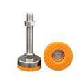machine leveling mount with rubber pad