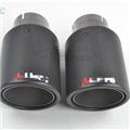Black carbon fiber exhaust tip carbon fiber muffler end pipe with stainless steel
