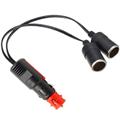 MX 24V 2 Way Waterproof Car Cigar Lighter Socket Splitter Power Charger Adapter