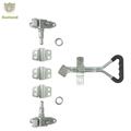 GL-11125 Steel Cam Action Truck Rear Door Lock With Delta Lever Handle