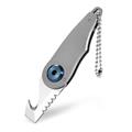 Multifunctional outdoor all-steel EDC portable mini with cutting rope hook folding tool