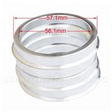 ID 56.1 OD 57.1/60.1/63.4/64.1/65.1/66.1/66.6/67.1/72.6/73.1/74.1 High Quality Aluminum Car Wheel Spacer Hub Centric Rings