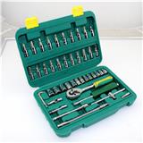 Made in China 46PCS Socket Set with Ratchet Handle S2/6150 bit socket