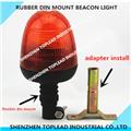 PC lens Flexible pole mount amber Led rotating and Flashing Beacon warning light